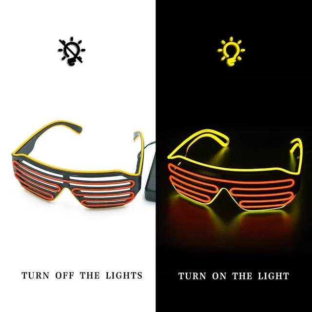 Glow in the dark sunglasses