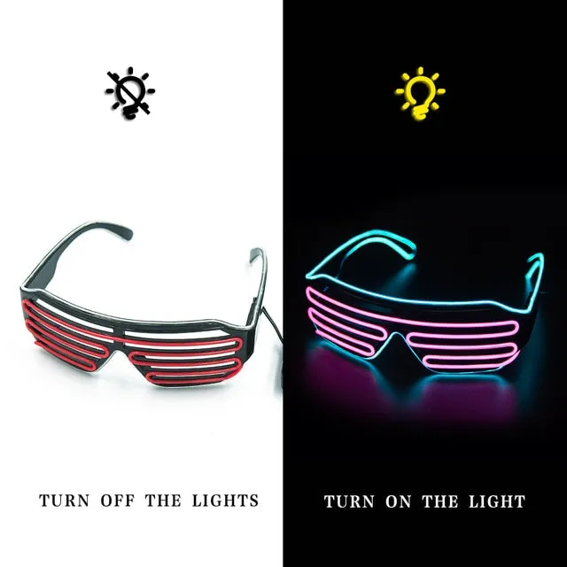 Glow in the dark sunglasses