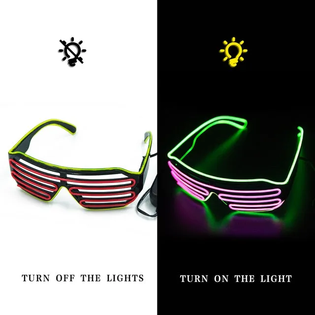 Glow in the dark sunglasses