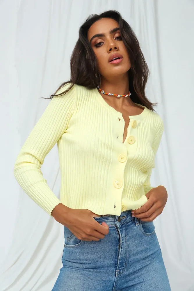 Glowing In The Dark Cardigan Yellow
