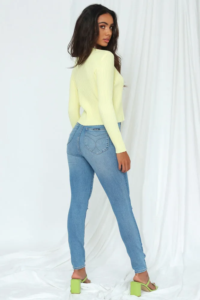 Glowing In The Dark Cardigan Yellow