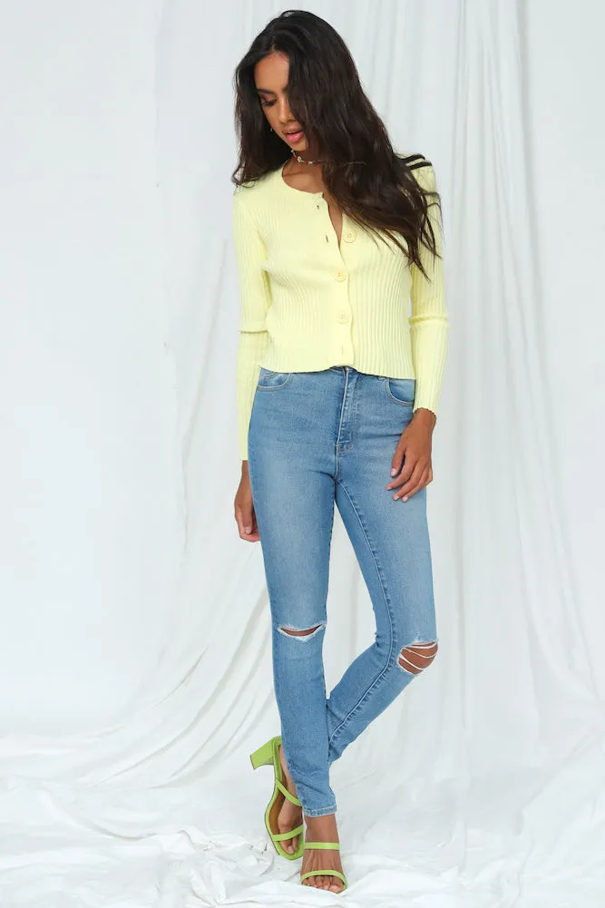 Glowing In The Dark Cardigan Yellow