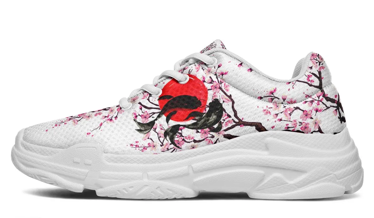 Glowing Koi And Cherry Blossom