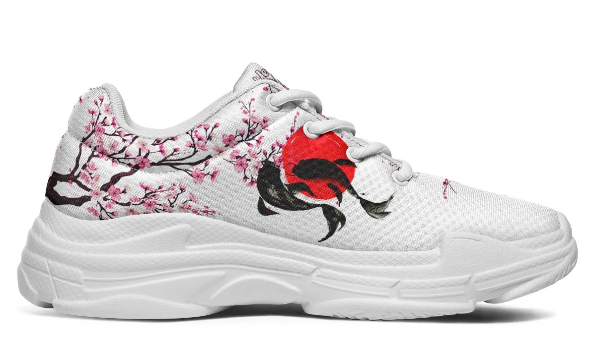 Glowing Koi And Cherry Blossom