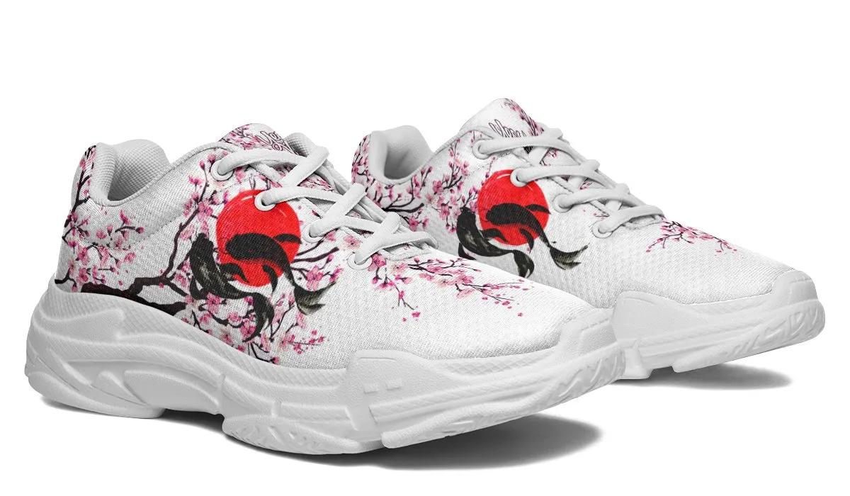 Glowing Koi And Cherry Blossom