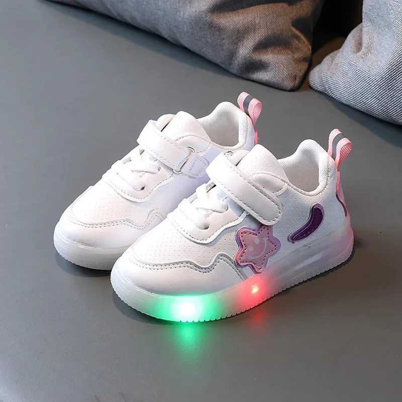 Glowing Sneakers Stars LED