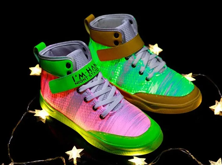 Glowing Sneakers USB Rechargeable Unisex Party Shoes