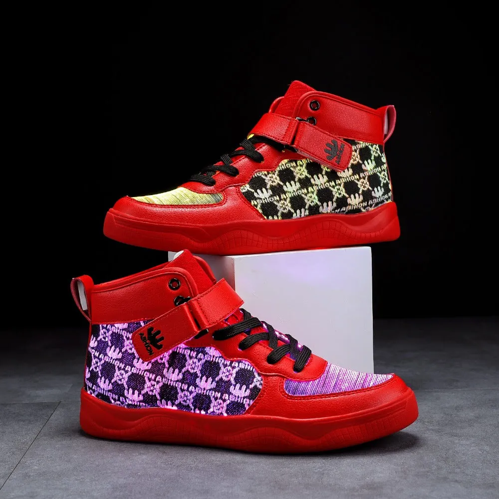 Glowing Sneakers USB Rechargeable Unisex Party Shoes