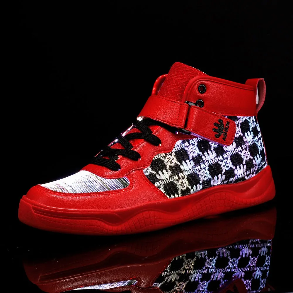 Glowing Sneakers USB Rechargeable Unisex Party Shoes