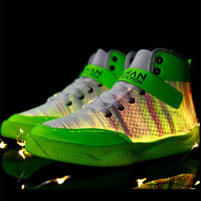 Glowing Sneakers USB Rechargeable Unisex Party Shoes