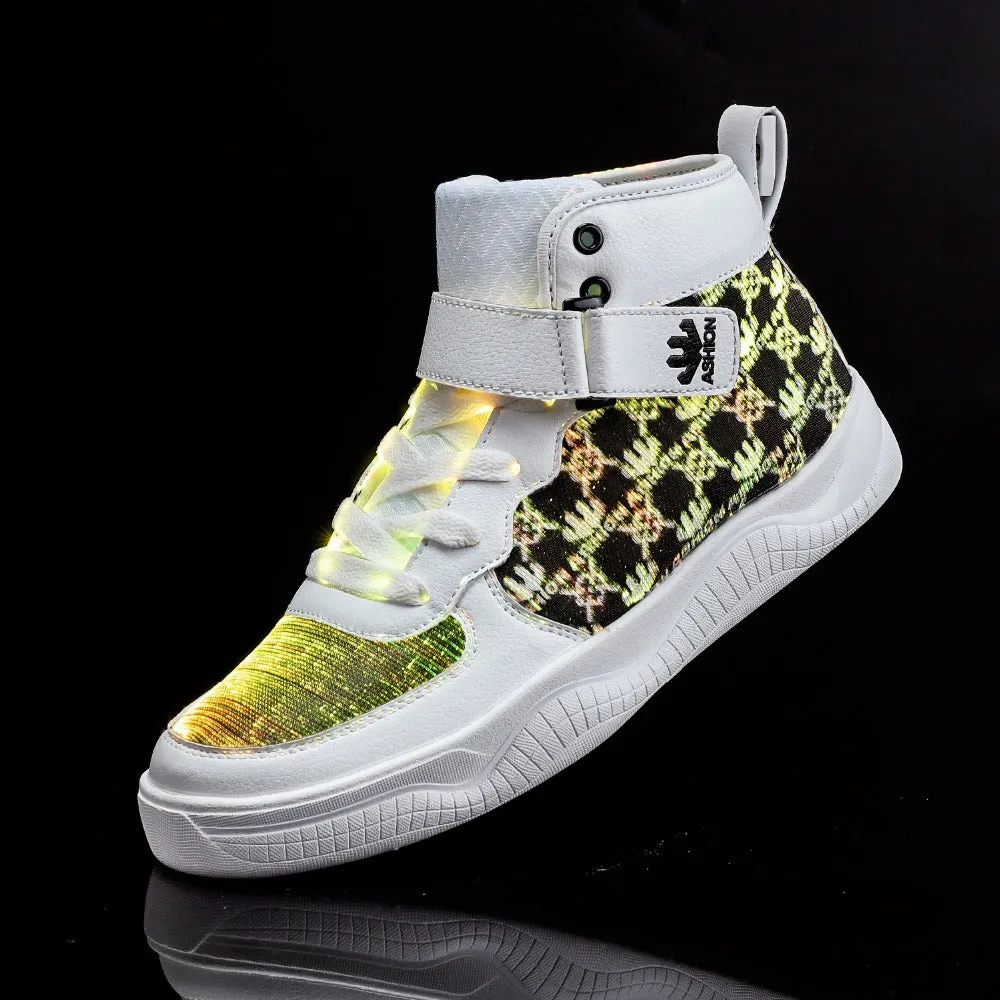 Glowing Sneakers USB Rechargeable Unisex Party Shoes