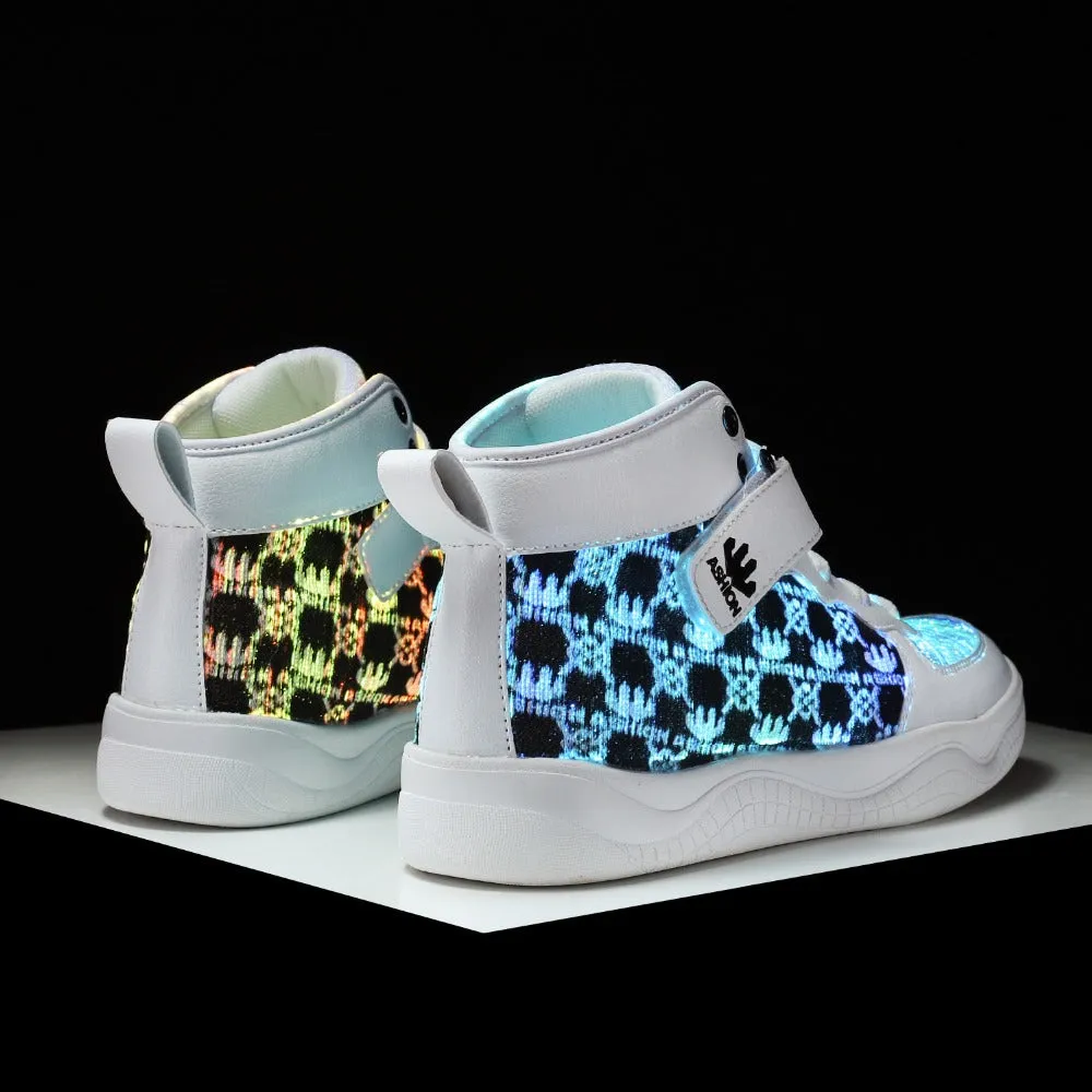 Glowing Sneakers USB Rechargeable Unisex Party Shoes