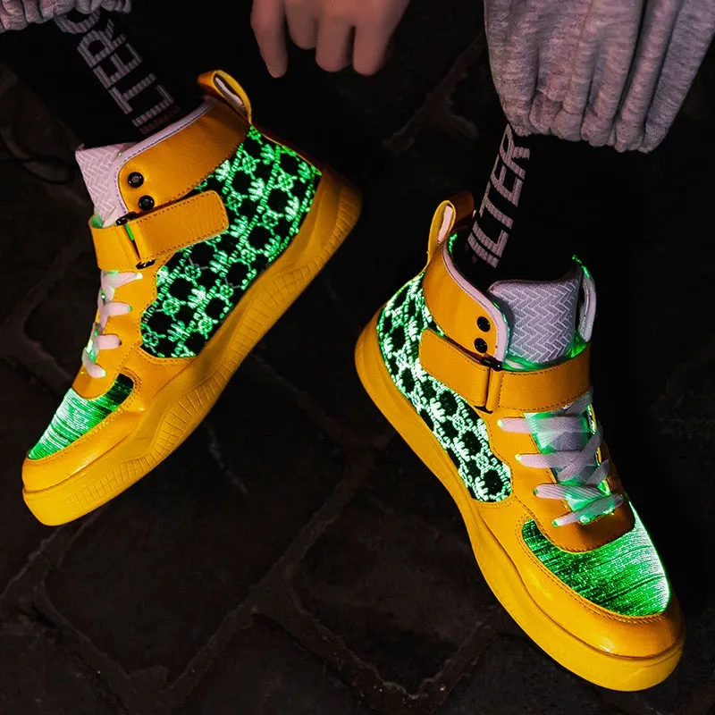 Glowing Sneakers USB Rechargeable Unisex Party Shoes