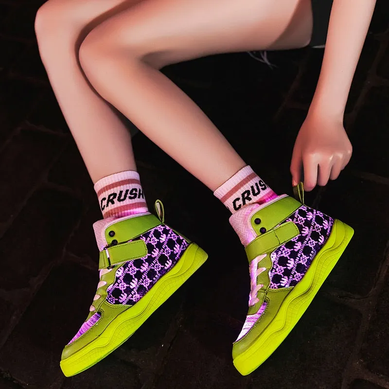 Glowing Sneakers USB Rechargeable Unisex Party Shoes