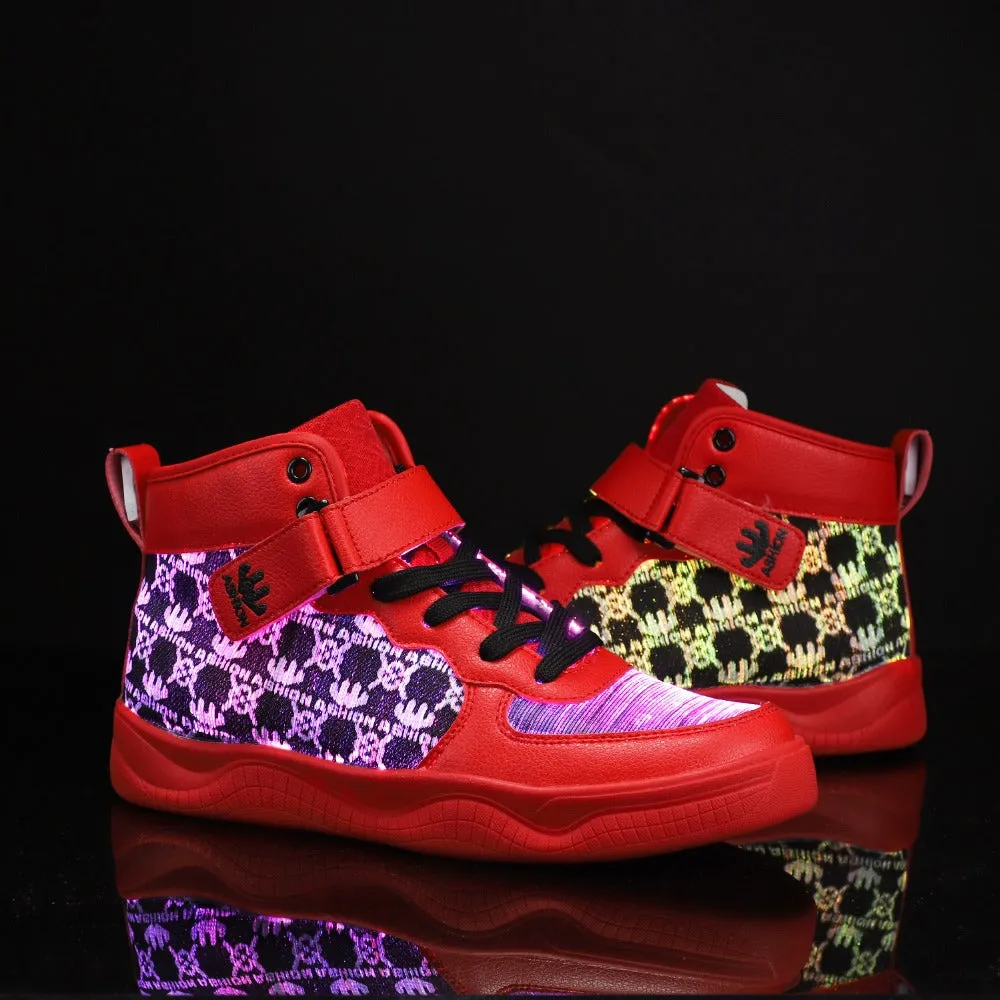 Glowing Sneakers USB Rechargeable Unisex Party Shoes
