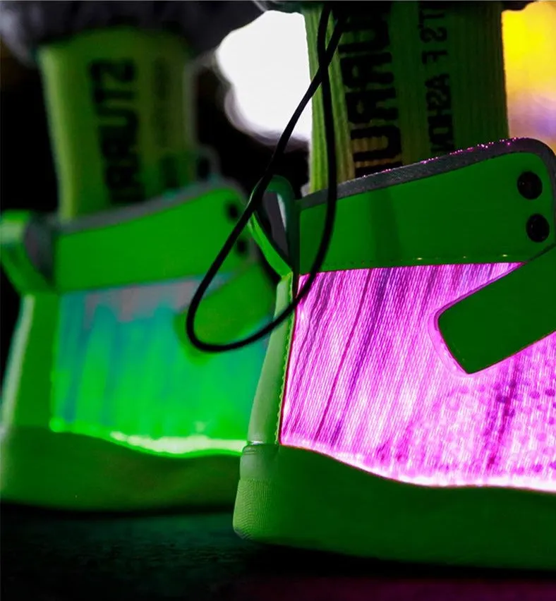 Glowing Sneakers USB Rechargeable Unisex Party Shoes