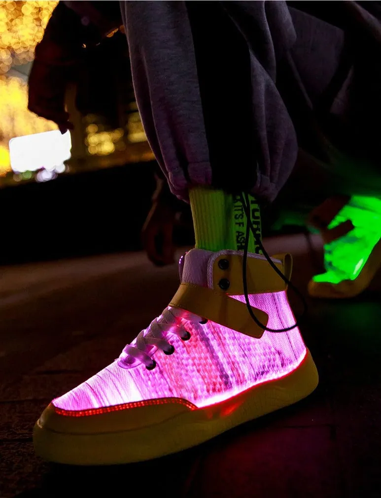 Glowing Sneakers USB Rechargeable Unisex Party Shoes