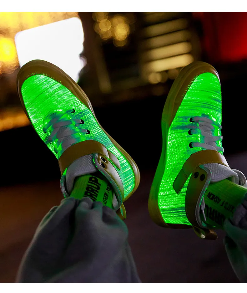 Glowing Sneakers USB Rechargeable Unisex Party Shoes