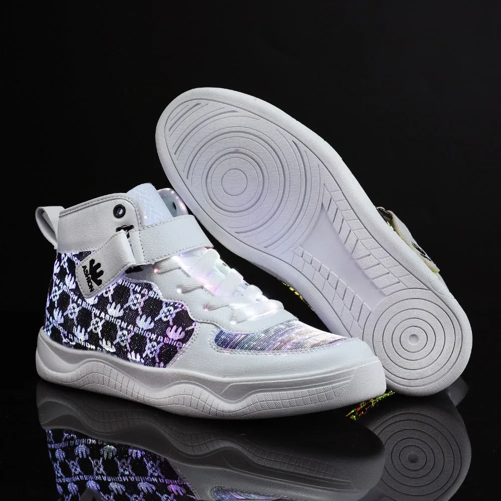 Glowing Sneakers USB Rechargeable Unisex Party Shoes