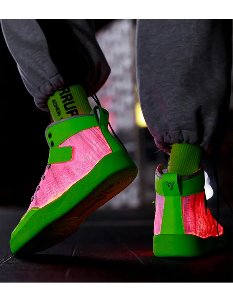 Glowing Sneakers USB Rechargeable Unisex Party Shoes