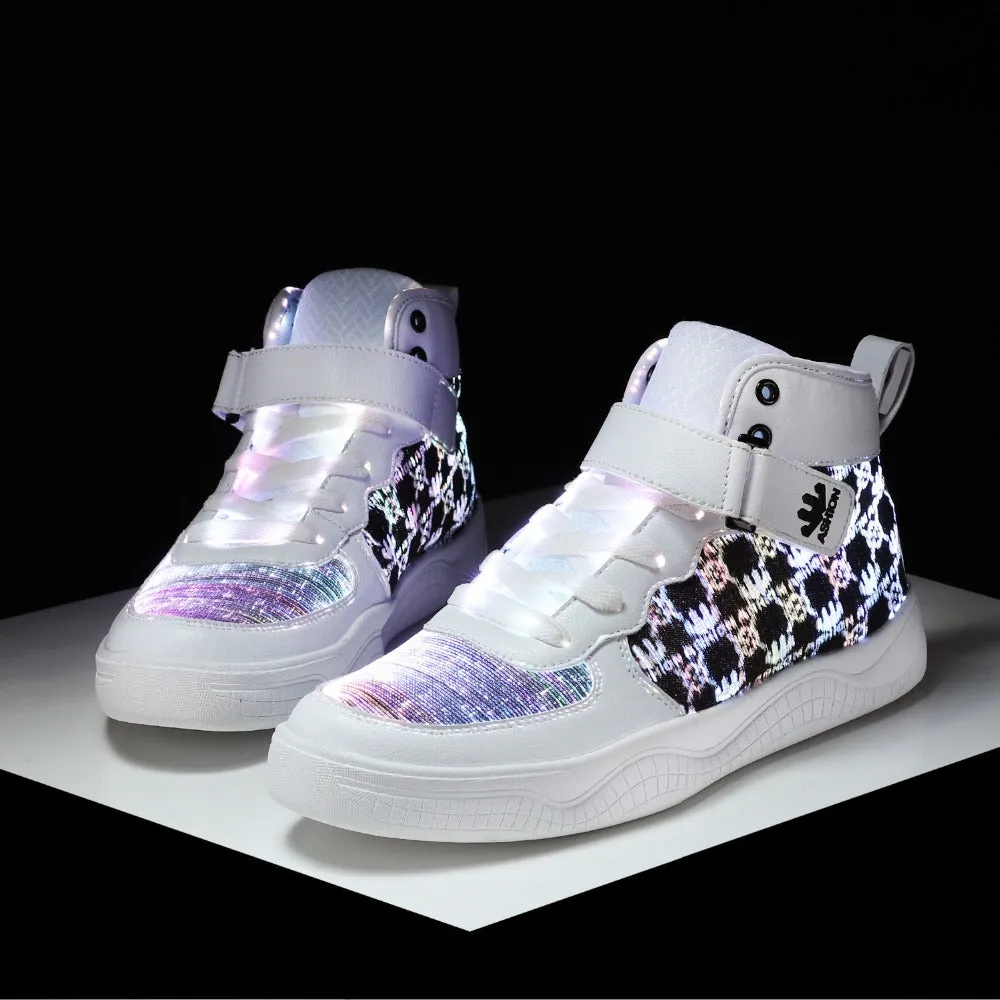 Glowing Sneakers USB Rechargeable Unisex Party Shoes