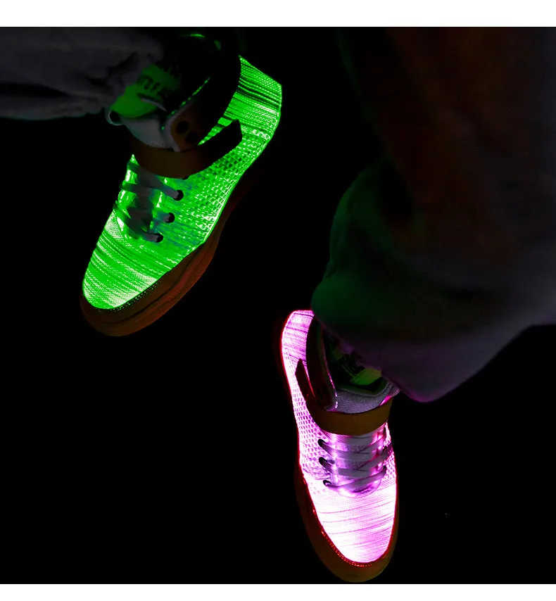 Glowing Sneakers USB Rechargeable Unisex Party Shoes