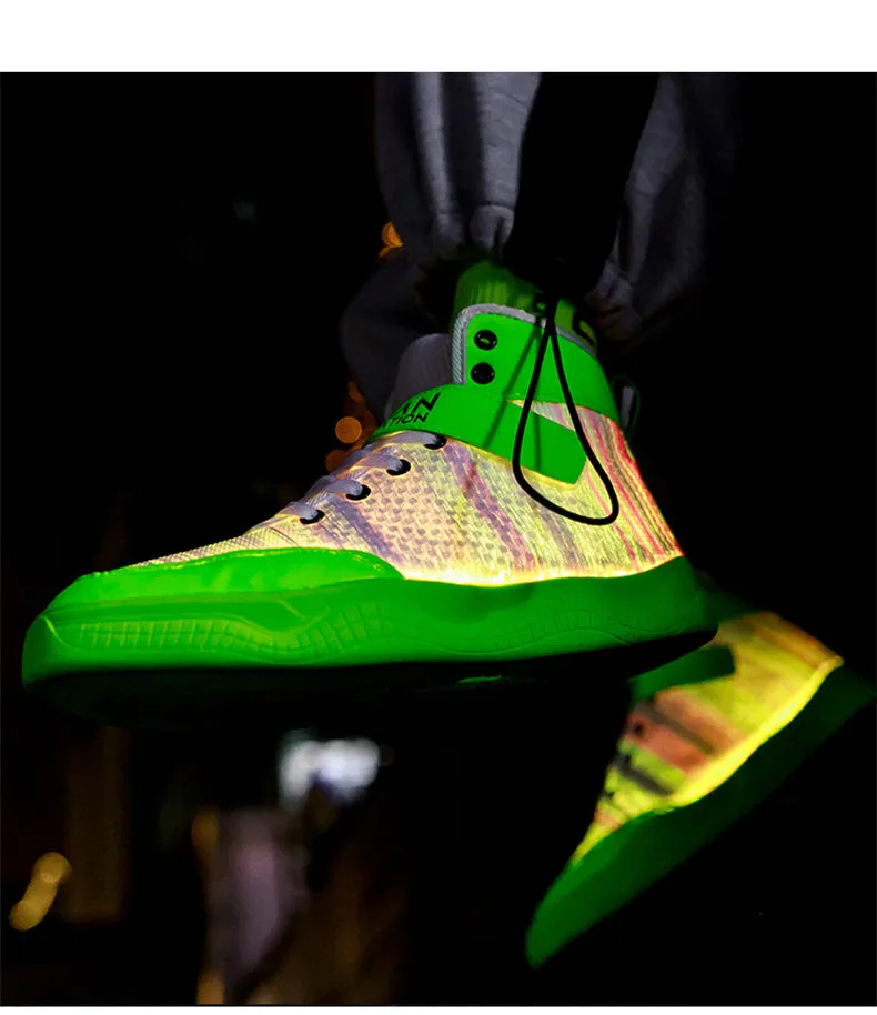Glowing Sneakers USB Rechargeable Unisex Party Shoes
