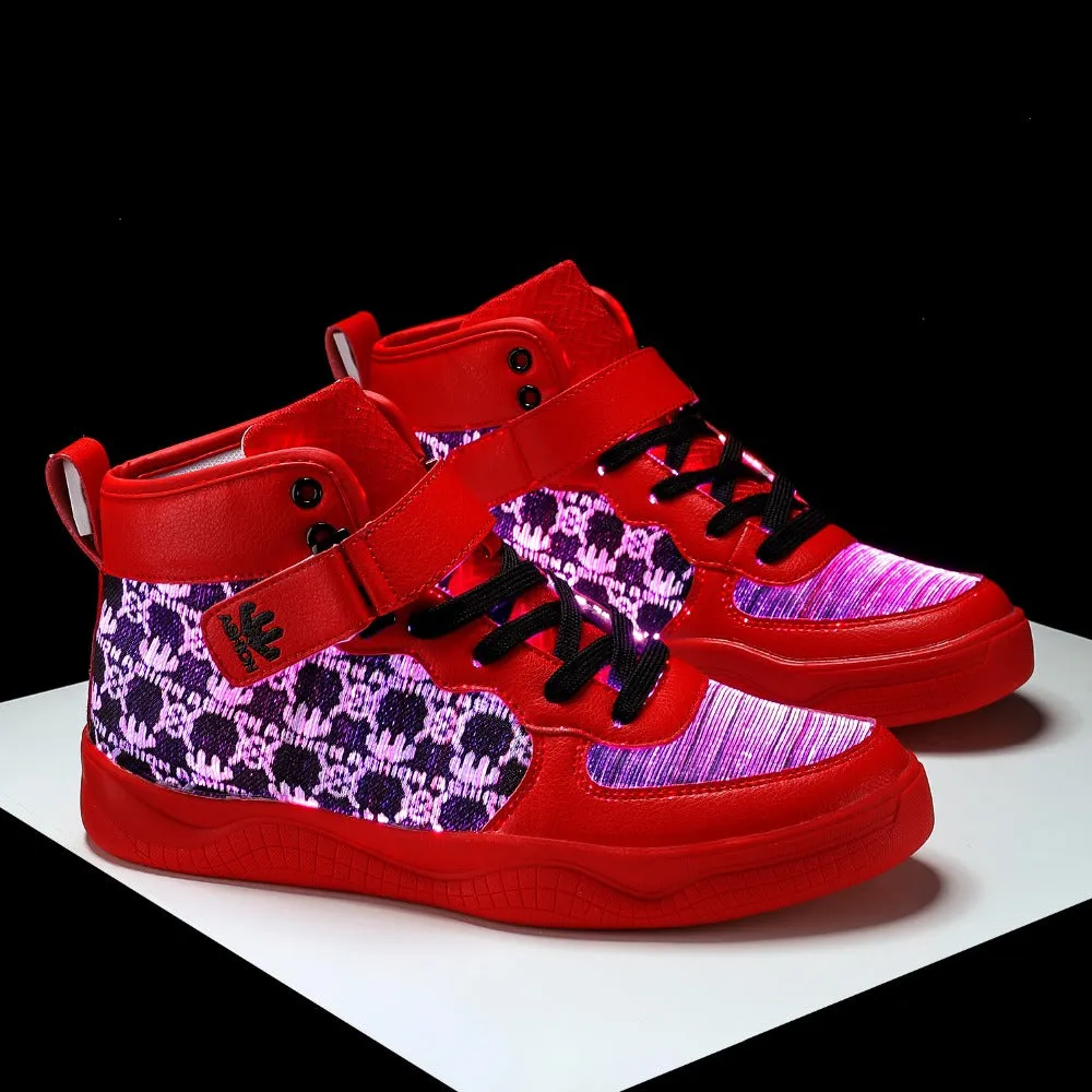 Glowing Sneakers USB Rechargeable Unisex Party Shoes