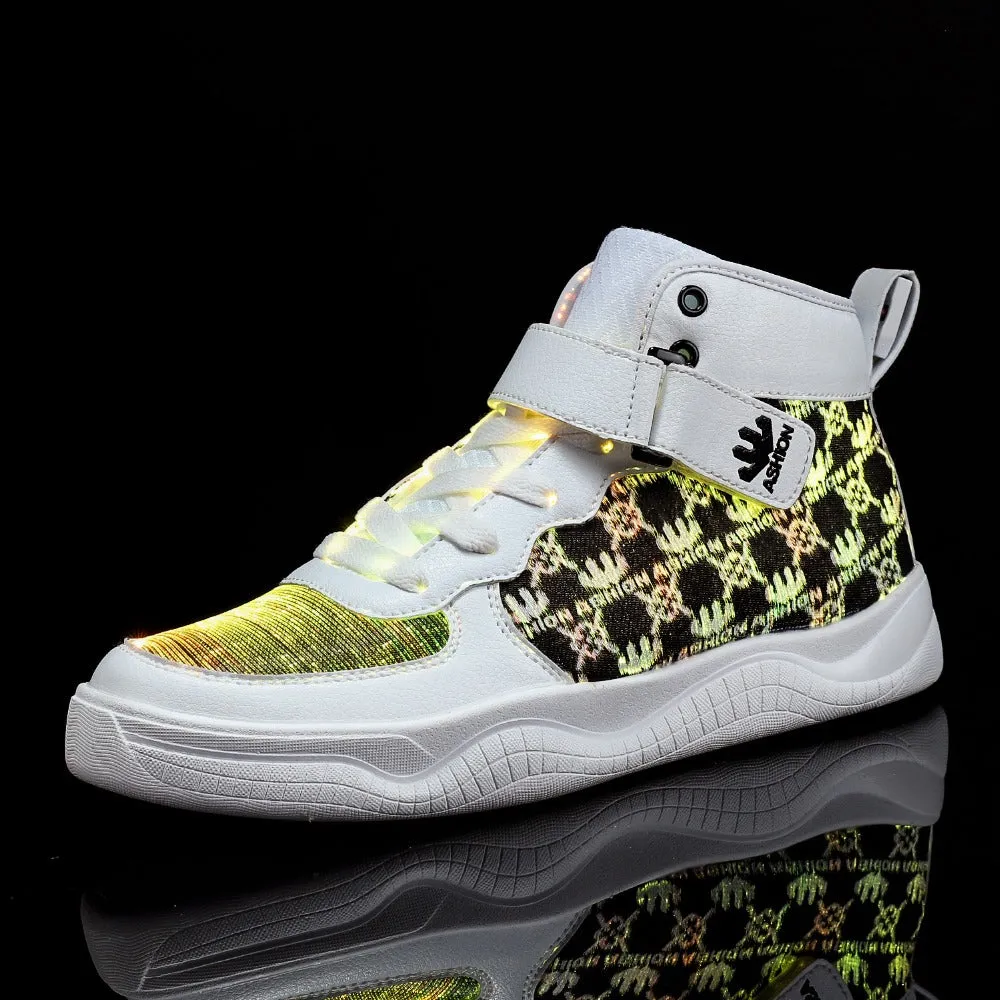 Glowing Sneakers USB Rechargeable Unisex Party Shoes