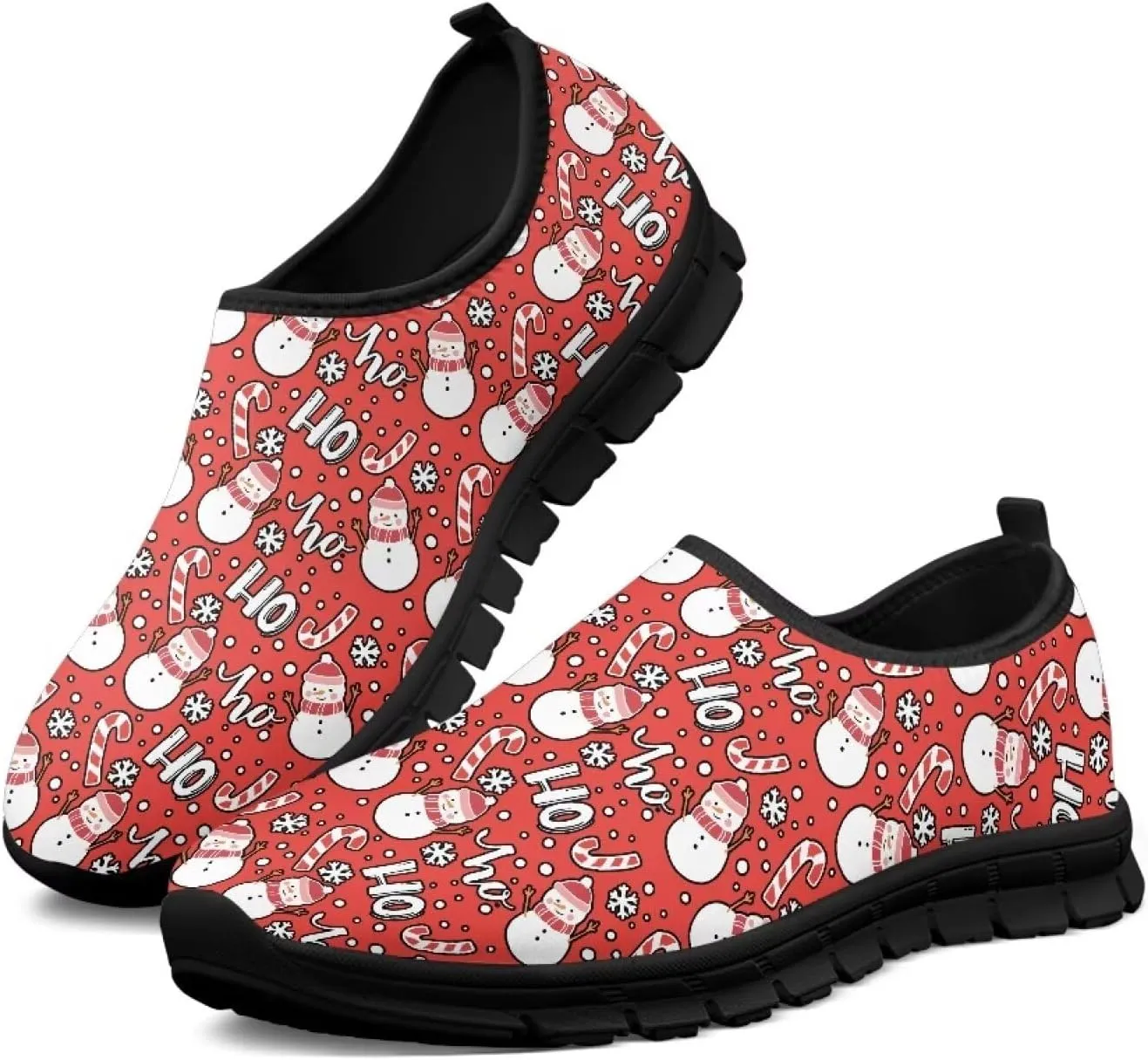 GOSTONG Womens Sneakers Breathable Mesh Soft Sole Comfort Walking Shoes Non Slip Outdoor Athletic Running Shoes Black US 5-14