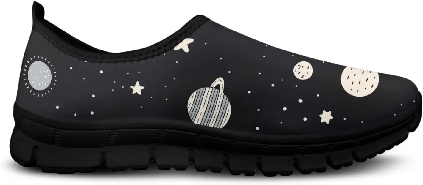 GOSTONG Womens Sneakers Breathable Mesh Soft Sole Comfort Walking Shoes Non Slip Outdoor Athletic Running Shoes Black US 5-14