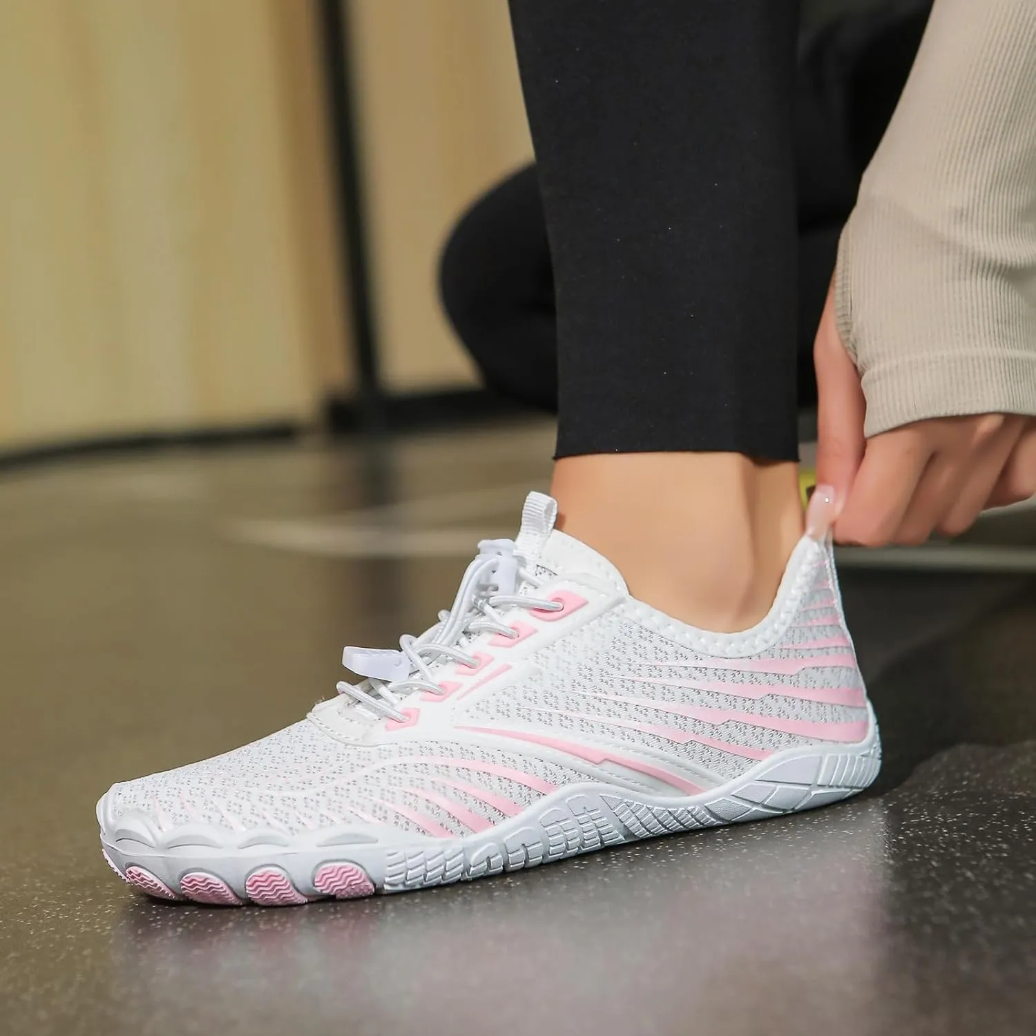 Grounded Footwear Barefoot Shoes for Balance and Neuropathy Women Men Hiking Boots Women Waterproof Summer Lightweight Water Shoes Wide Toe Box Sneakers Pro Barefoot Diabetic Shoe Quick-Dry Comfort