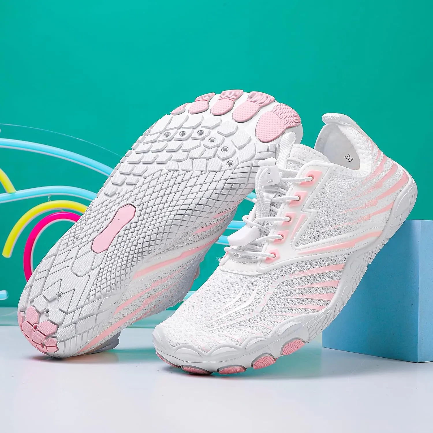 Grounded Footwear Barefoot Shoes for Balance and Neuropathy Women Men Hiking Boots Women Waterproof Summer Lightweight Water Shoes Wide Toe Box Sneakers Pro Barefoot Diabetic Shoe Quick-Dry Comfort