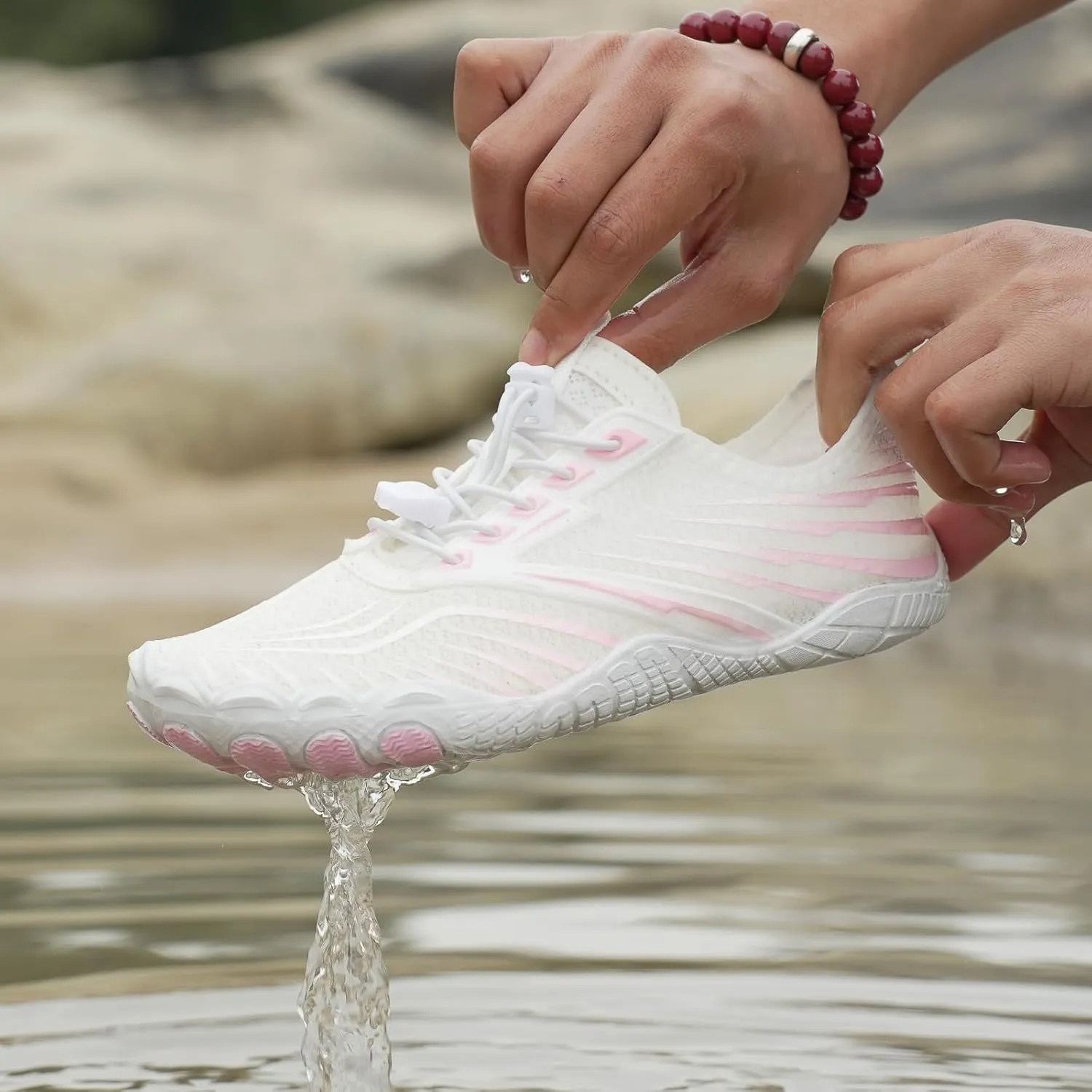 Grounded Footwear Barefoot Shoes for Balance and Neuropathy Women Men Hiking Boots Women Waterproof Summer Lightweight Water Shoes Wide Toe Box Sneakers Pro Barefoot Diabetic Shoe Quick-Dry Comfort