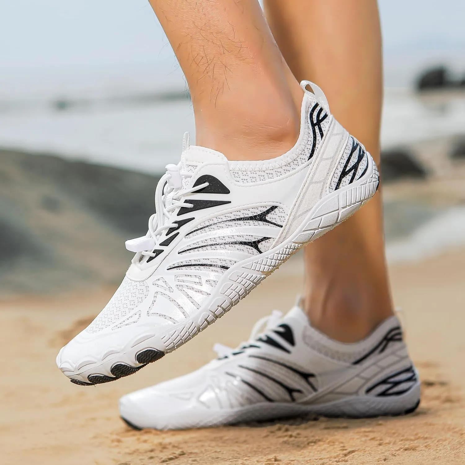 Grounded Footwear Barefoot Shoes Women&Men Hike Shoes Footwear Barefoot Womens Neuropathy Non-Slip Outdoor Hiking Shoe Women Water Wide Toe Box SneakersDiabetic Shoe Beach Surf Walk Yoga Walking
