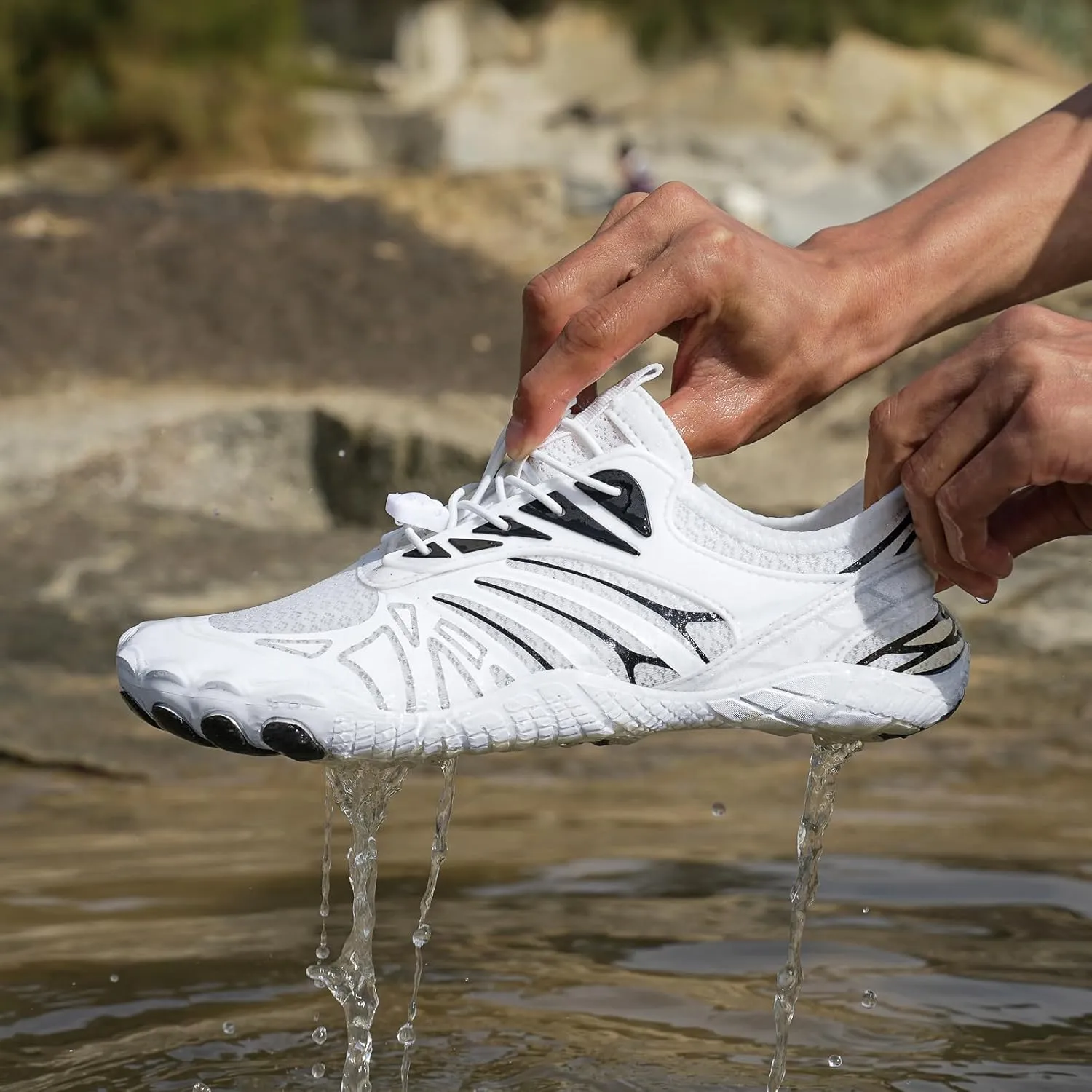 Grounded Footwear Barefoot Shoes Women&Men Hike Shoes Footwear Barefoot Womens Neuropathy Non-Slip Outdoor Hiking Shoe Women Water Wide Toe Box SneakersDiabetic Shoe Beach Surf Walk Yoga Walking