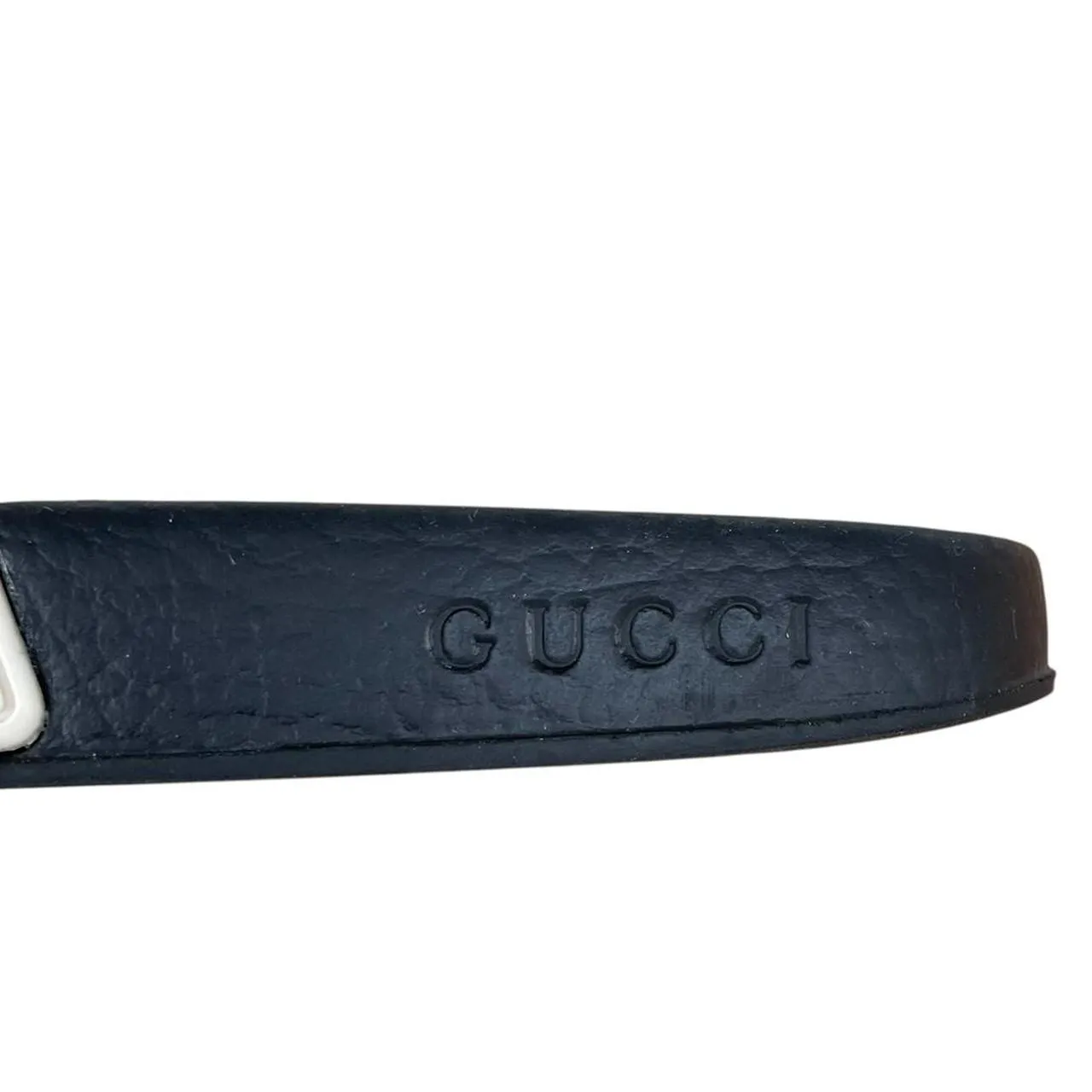 Gucci Ecru Logo Sliders