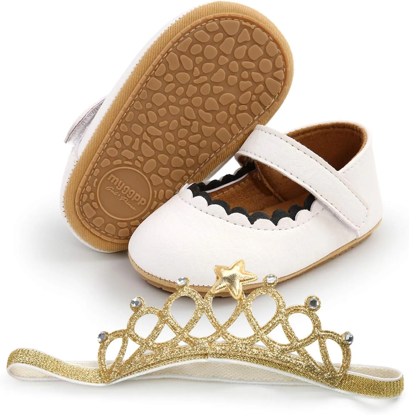 Headband Prewalker Walking Baby Soft Crown Girls Shoes& Boys Flat Baby Shoes Girl Walking