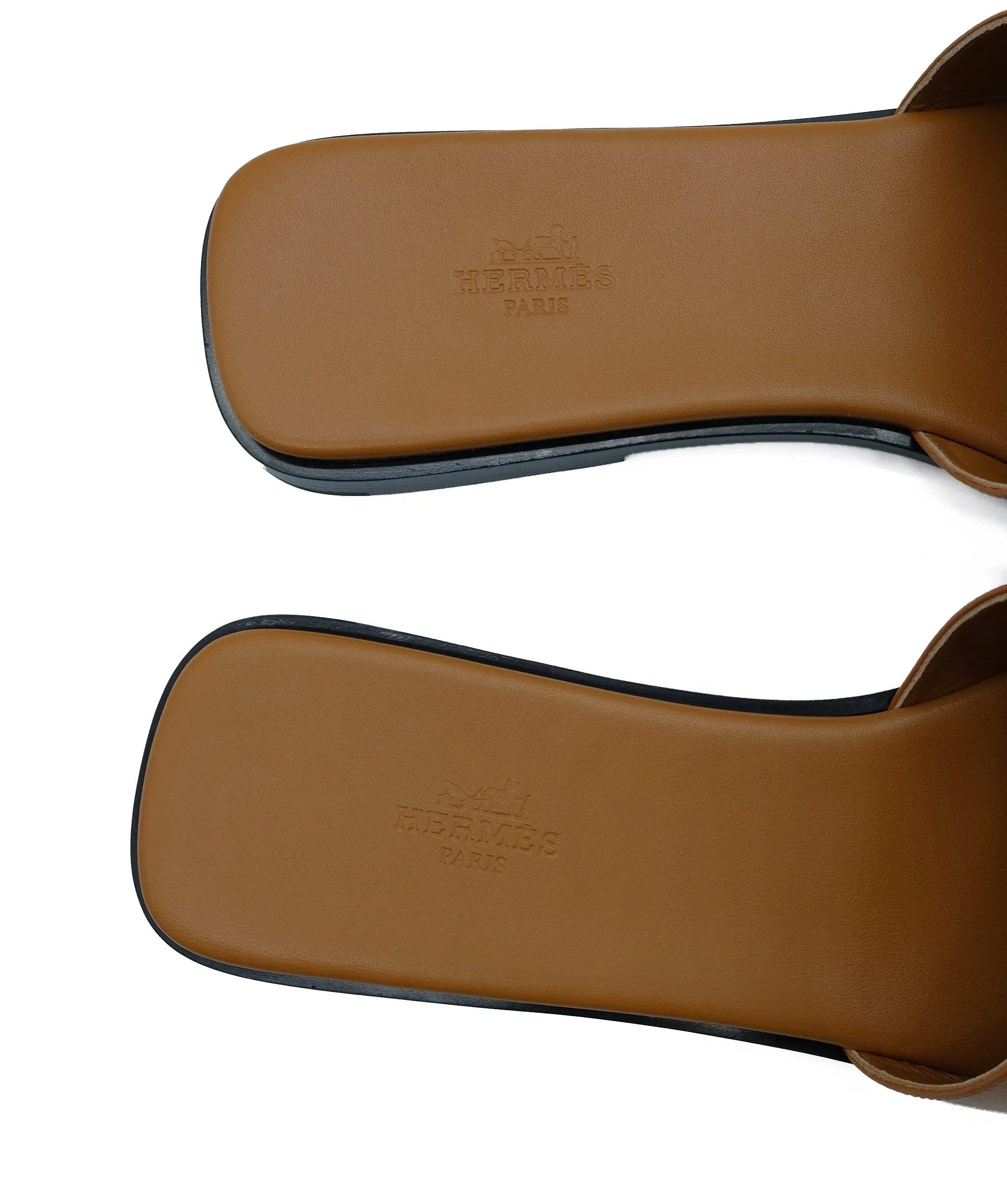 Hermes Kelly Lock Sandals Tan 42 REC1180