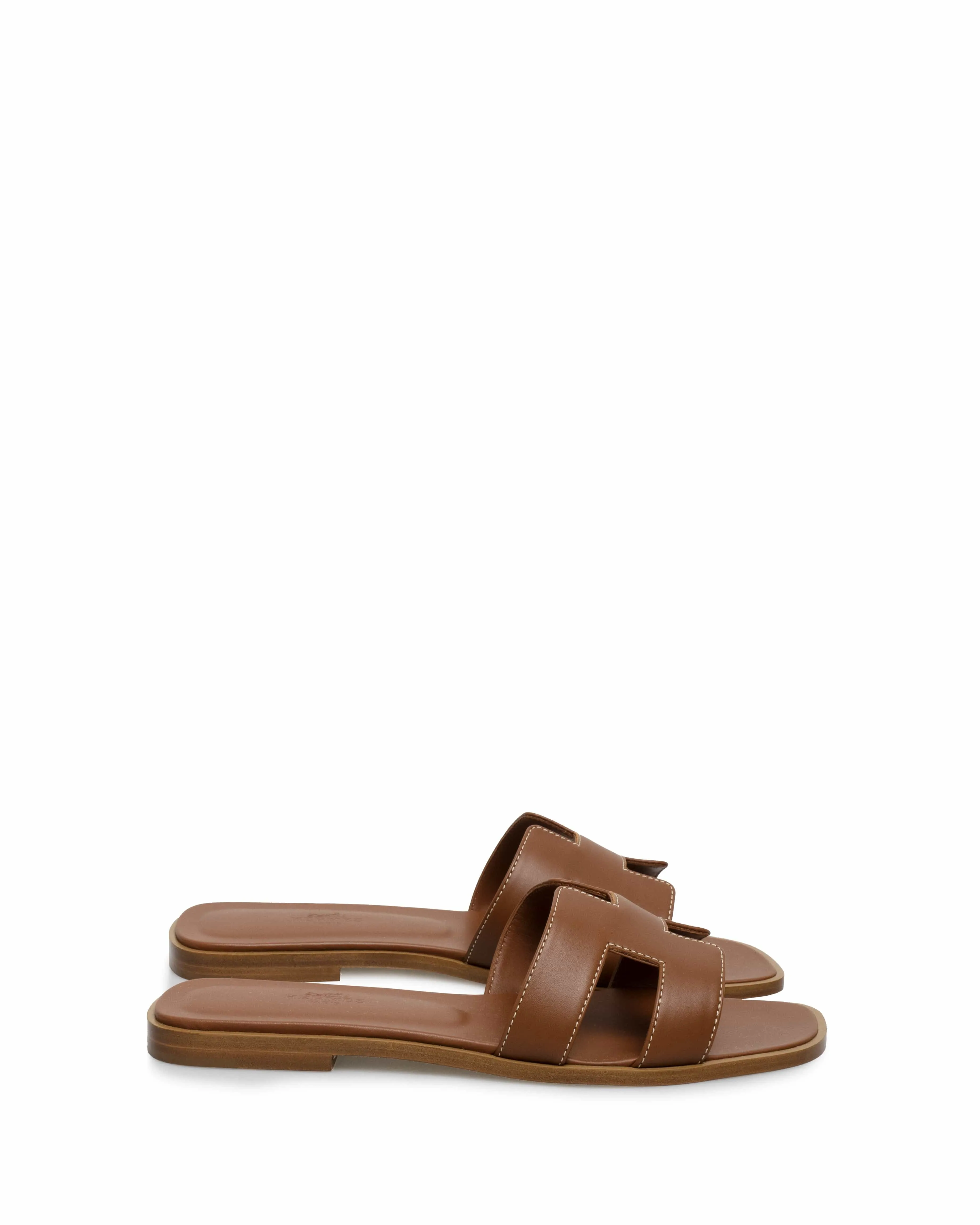 Hermes Oran Sandals Gold - Size 39 - 7832