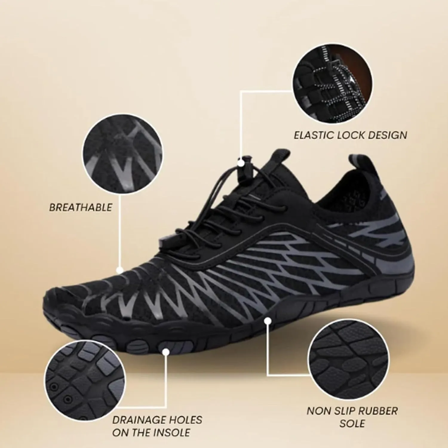Hiking Footwear Women,Pro Barefoot Shoe,Wide Toe Box Healthy & Non-Slip Barefoot Shoes Unisex,Running Hike Shoes Women Men