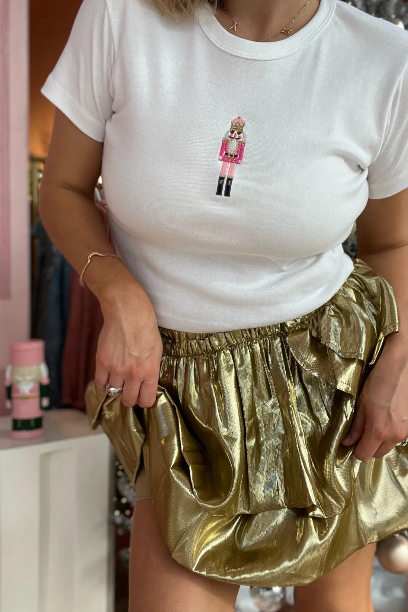 It's the Little Things Ribbed Baby Tee ~ Nutcracker
