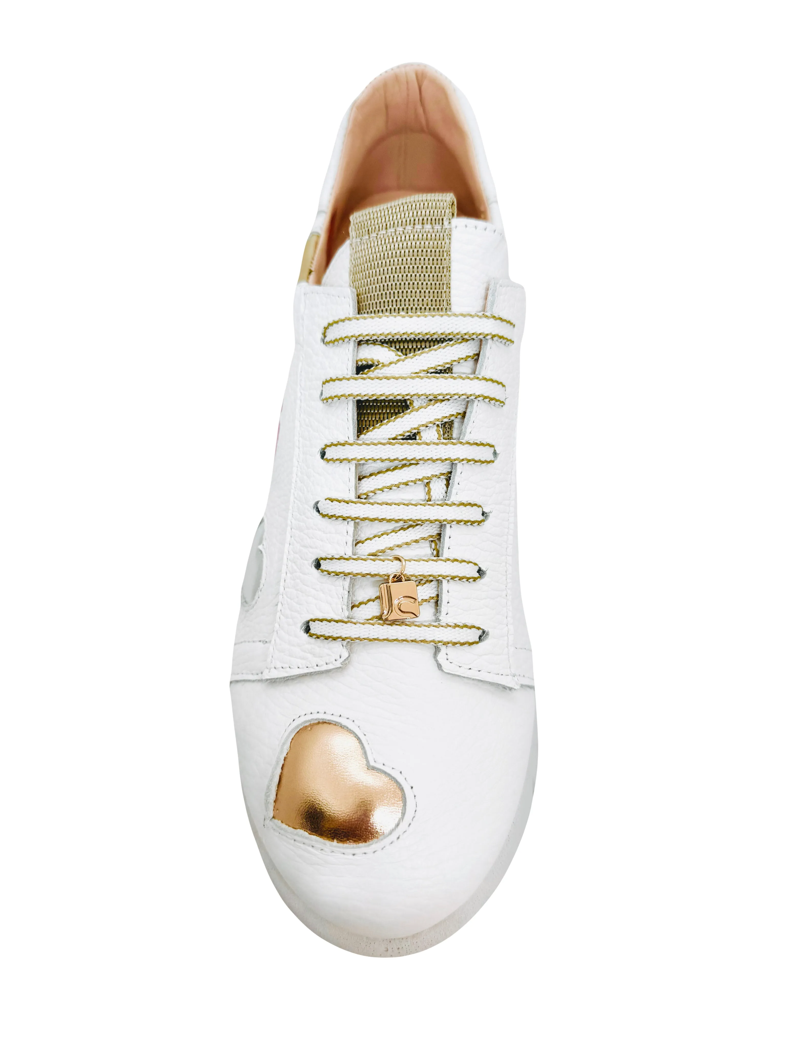 Jose Saenz Davina Heart Leather Sneaker