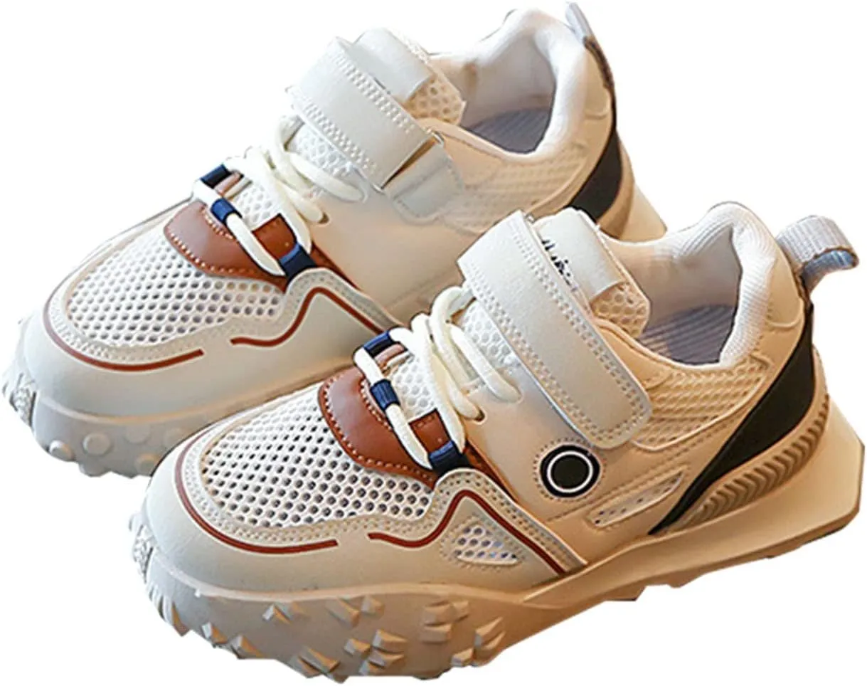 Kid Air Tennis Running Sneakers Athletic Walking Jogging Sport Lightweight School Sneakers for Big Boys Girls