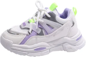 Kids Lace-Up Sneakers | Comfortable Running Shoes for Boys and Girls | Little Kid/Big Kid Mesh School Toddler Sneaker 9