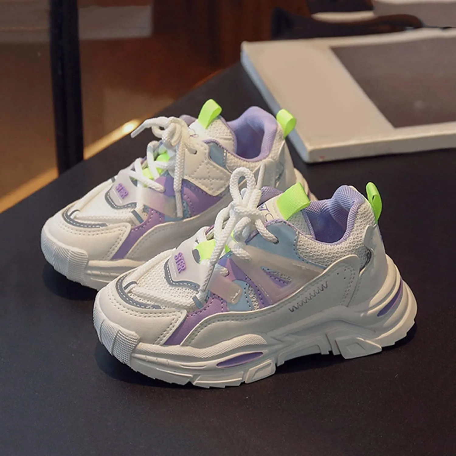 Kids Lace-Up Sneakers | Comfortable Running Shoes for Boys and Girls | Little Kid/Big Kid Mesh School Toddler Sneaker 9