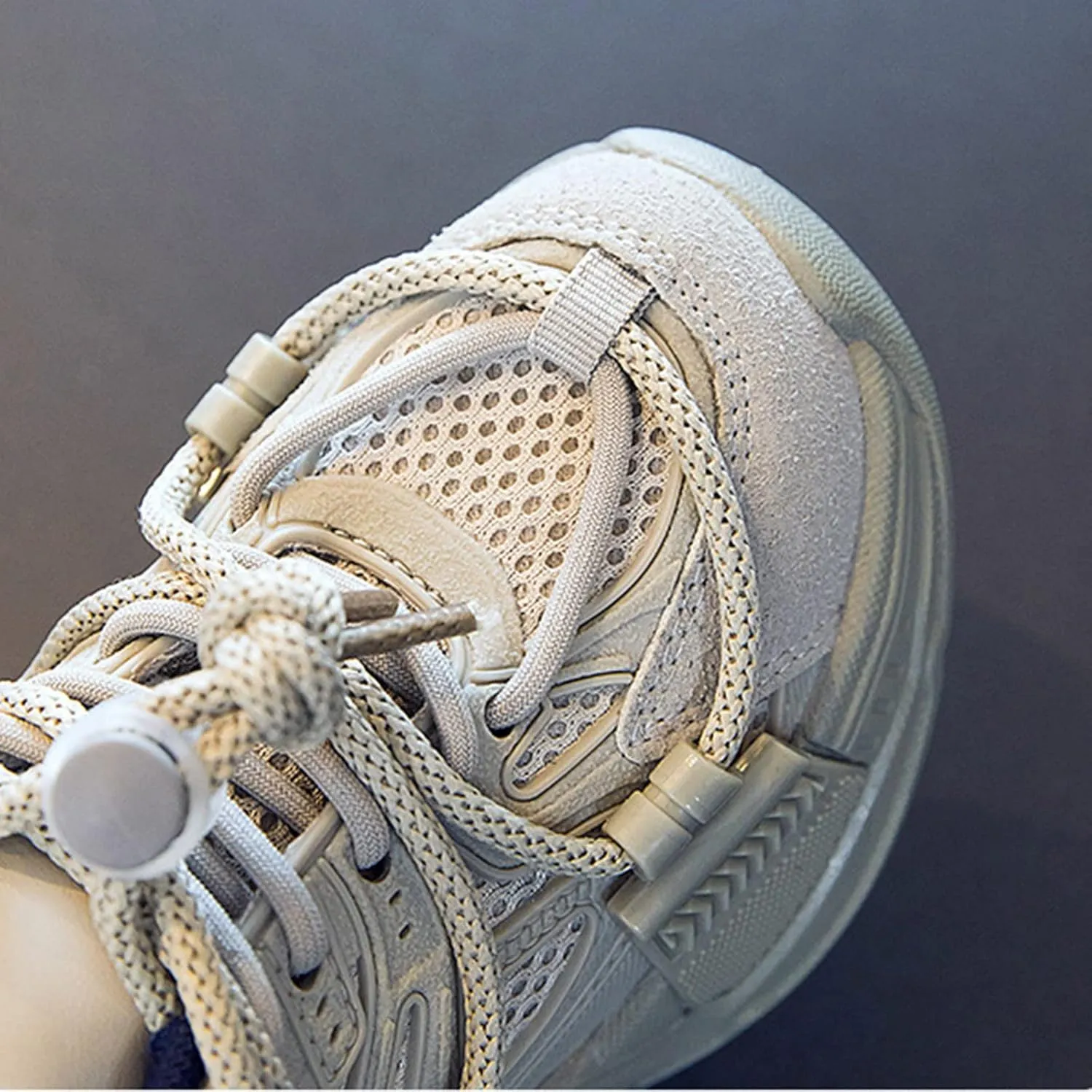 Kids Sneakers Fashion Tennis Shoes Lightweight Comfortable Lace-up Non Slip Breathable Casual Walking Sport Shoes