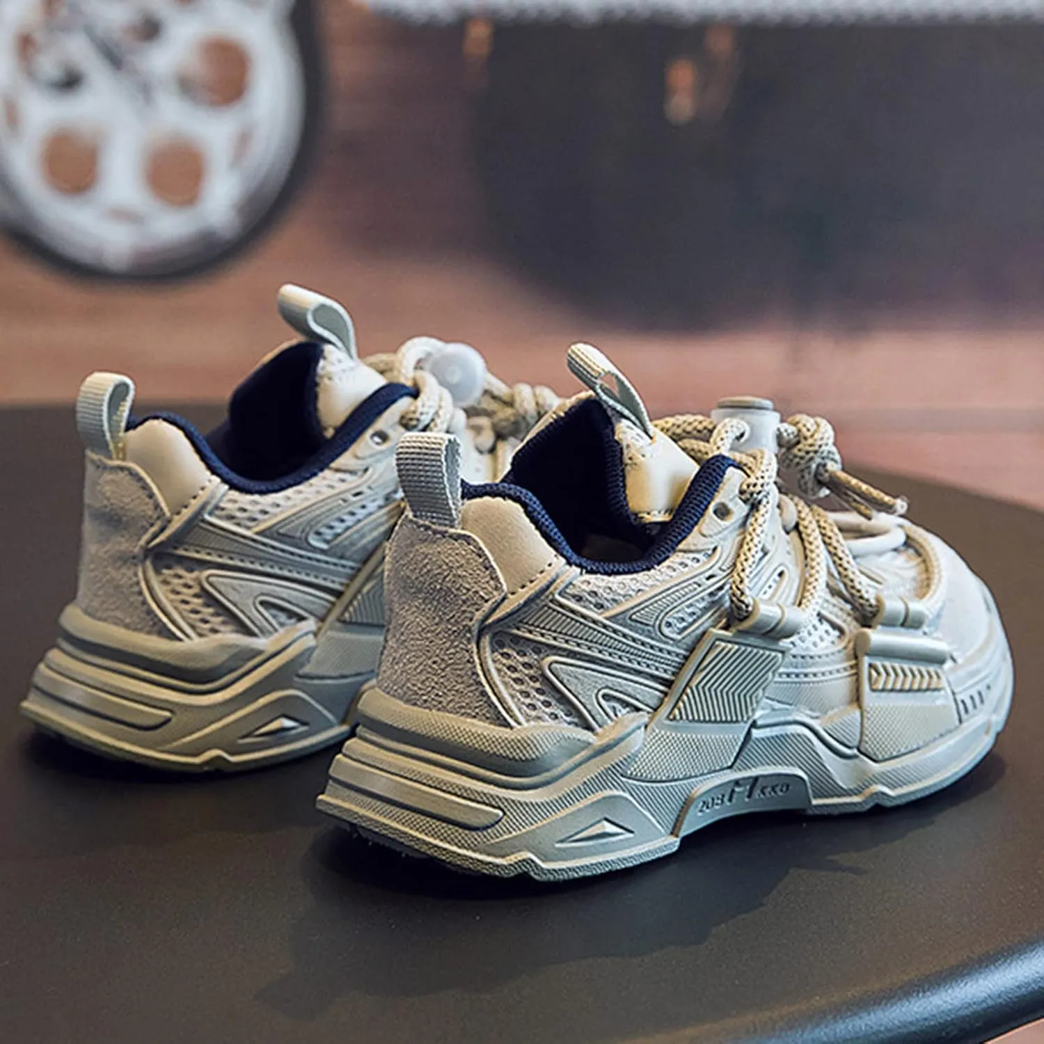 Kids Sneakers Fashion Tennis Shoes Lightweight Comfortable Lace-up Non Slip Breathable Casual Walking Sport Shoes