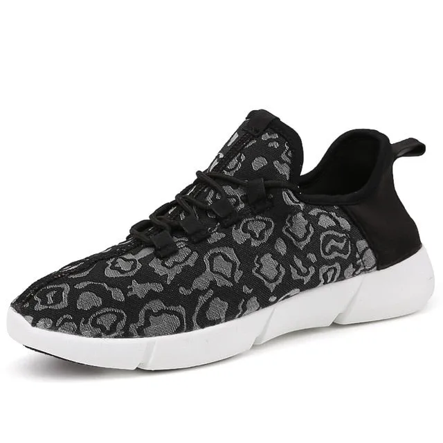 Led Fiber USB Recharge glowing Sneakers