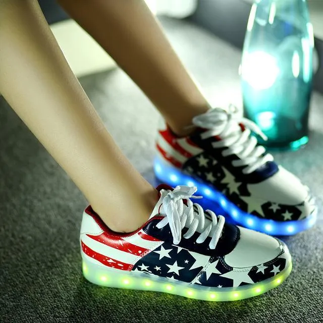 LED Light Up Shoes - New Fashion Led Shoes Casual Available all sizes from 4.5 - 12